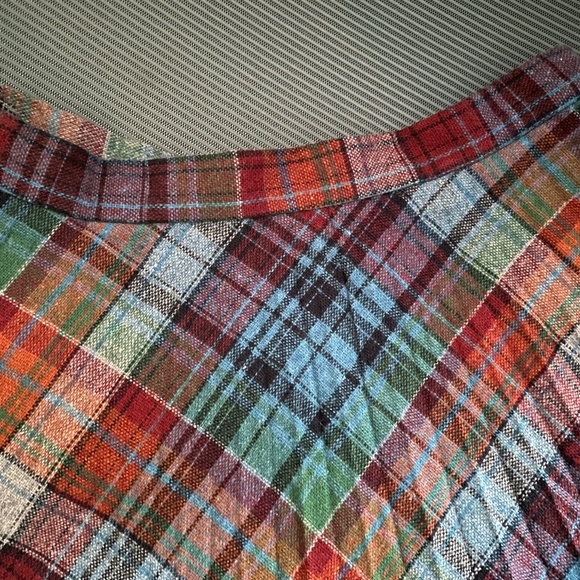 Sz S Vintage 70s Pleated Plaid Skirt - Picture 8 of 14
